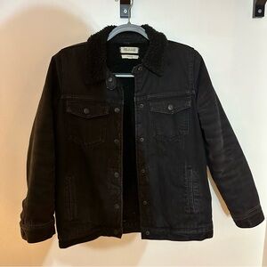 Madewell | Oversized Sherpa Denim Jacket